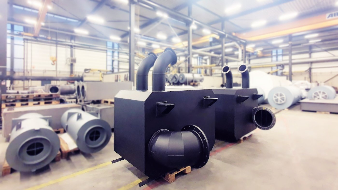 new built yacht exhaust silencers